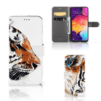 Hoesje Samsung Galaxy A50 Watercolor Tiger