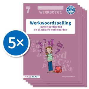 Werkwoordspelling werkboek 1 groep 7 (Set van 5) (Paperback)