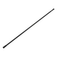 5Five Douchegordijn stang - zwart - 110 tot 200 cm - RVS/kunststof