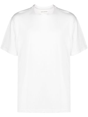 extreme cashmere t-shirt en cachemire mélangé à col rond - Blanc