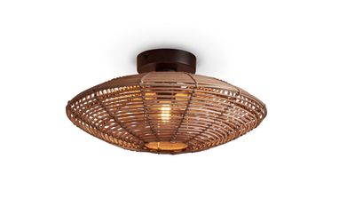 GOOD&MOJO Plafondlamp 'Tanami' Rotan, 40cm, kleur Naturel