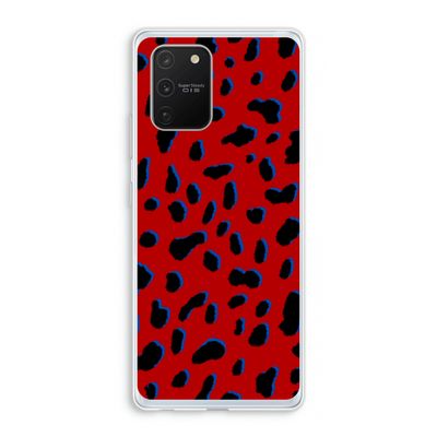 Red Leopard: Samsung Galaxy S10 Lite Transparant Hoesje