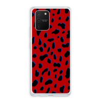Red Leopard: Samsung Galaxy S10 Lite Transparant Hoesje