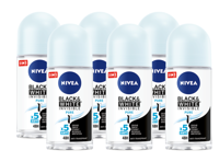 Nivea Black & White Invisible Pure Roll-on Voordeelverpakking