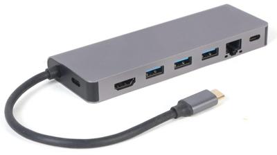 Cablexpert USB-C 5-in-1 multi adapter USB-C dock 5-voudig - 9530505