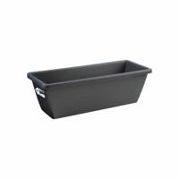 Bloempot Elho Zwart Antraciet Plastic Rechthoekig Modern