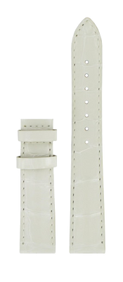 Horlogeband Tissot T610036799 Leder Wit 16mm