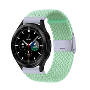 Braided nylon bandje - Lichtgroen - Samsung Galaxy Watch 4 Classic - 42mm / 46mm