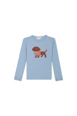 Someone winter t-shirt meisjes - blauw - Lizanne