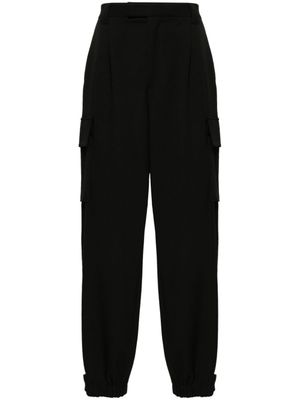 Emporio Armani pantalon fuselé à poches cargo - Noir