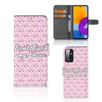 Samsung Galaxy M52 Portemonnee Hoesje Flowers Pink DTMP