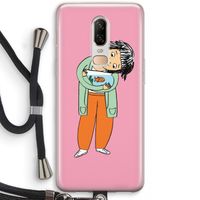 Visknuffel: OnePlus 6 Transparant Hoesje met koord