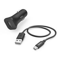 Hama Auto-oplaadset Micro-USB 1 A Zwart