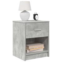 Nachtkastjes 2 st met lade 40x34x50 cm betongrijs