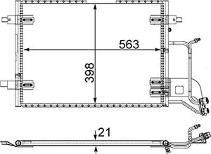 Condensor, airconditioning AC352000S