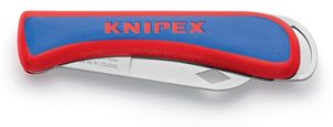 Knipex Elektriciensklapmes | lengte 120 mm | lemmet opklapbaar SB | 1 stuk - 16 20 50 SB - 16 20 50 SB