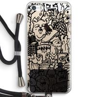Vexx Black Mixtape: iPhone 5 / 5S / SE Transparant Hoesje met koord
