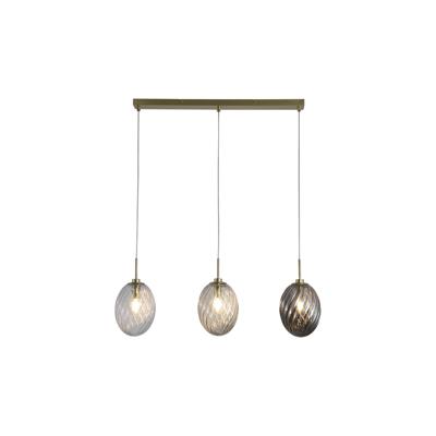Searchlight 3-lichts hanglampWhirl recht gekleurd glas - 24141-3SB