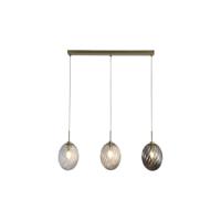 Searchlight 3-lichts hanglampWhirl recht gekleurd glas - 24141-3SB