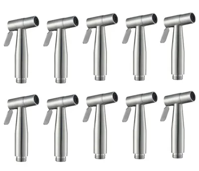 PureJet Handdouche voor Toilet - Roestvrijstalen Hand Bidet - Zelfreinigend, Wandmontage & Krachtige Waterstraal