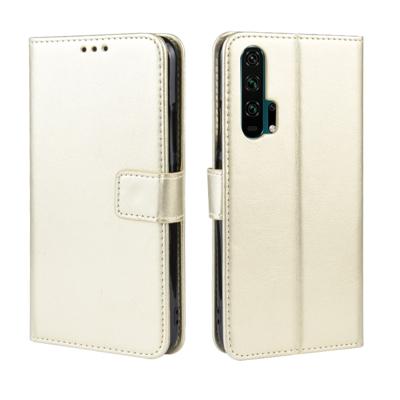 Retro Crazy Horse textuur horizontale Flip lederen case voor HUAWEI Honor 20pro met houder & card slots & fotolijst (goud)