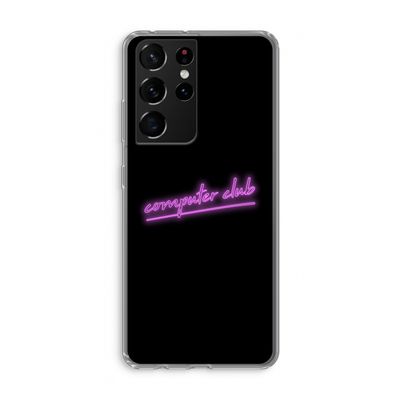 Vice Black: Samsung Galaxy S21 Ultra Transparant Hoesje
