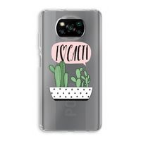 I love cacti: Xiaomi Poco X3 NFC Transparant Hoesje