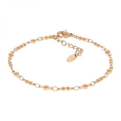 Kalli Enkelbandje Flat Dots Rosé Goud