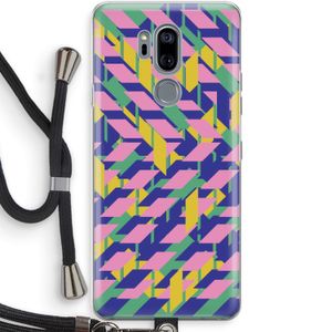 Skew Blush 1: LG G7 Thinq Transparant Hoesje met koord