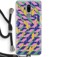 Skew Blush 1: LG G7 Thinq Transparant Hoesje met koord