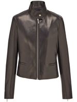 Ferragamo veste de moto à fermeture zippée - Noir