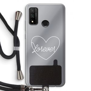 Forever heart pastel: Huawei P Smart (2020) Transparant Hoesje met koord