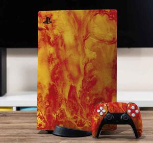 PS5 sticker Rode lava