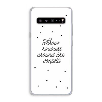 Confetti: Samsung Galaxy S10 5G Transparant Hoesje
