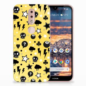 Silicone Back Case Nokia 4.2 Punk Geel