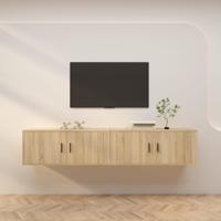 Tv-wandmeubels 2 st 100x34,5x40 cm sonoma eikenkleurig