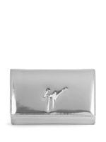 Giuseppe Zanotti pochette Cleopatra en cuir - Argent - thumbnail