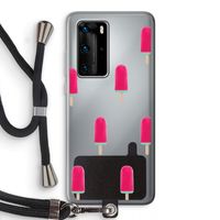 Waterijsje: Huawei P40 Pro Transparant Hoesje met koord
