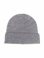 POLO RALPH LAUREN KIDS bonnet en laine à bords nervurés - Gris