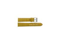Horlogeband Universeel D378.10 Leder Geel 22mm