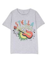 Stella McCartney Kids t-shirt à logo imprimé - Gris