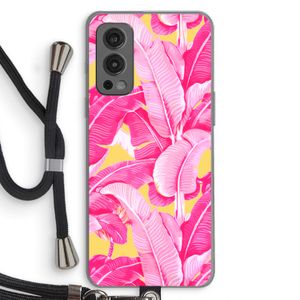 Pink Banana: OnePlus Nord 2 5G Transparant Hoesje met koord