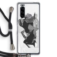 House: Sony Xperia 5 Transparant Hoesje met koord