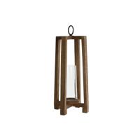 Kaarshouder Home ESPRIT Natuurlijk Kristal Mangohout 27 x 27 x 54 cm
