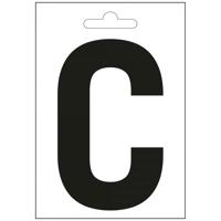 Nautic letter C zwart 100 mm.