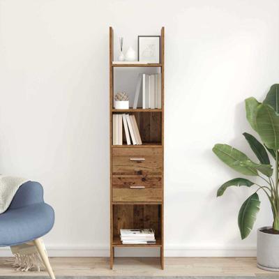 Boekenkast Oud hout 40 x 35 x 180 cm Bewerkt hout Boekenkast Oud hout 40 x 35 x 180 cm Bewerkt hout