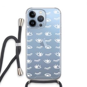 Eye pattern #3: iPhone 13 Pro Transparant Hoesje met koord