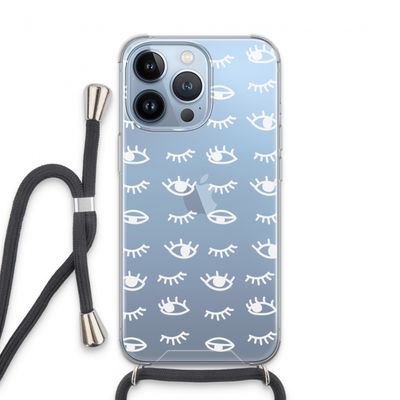 Eye pattern #3: iPhone 13 Pro Transparant Hoesje met koord