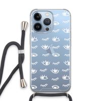 Eye pattern #3: iPhone 13 Pro Transparant Hoesje met koord Eye pattern #3: iPhone 13 Pro Transparant Hoesje met koord