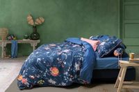 Pip Studio Pip Studio Flower Festival Dekbedovertrek - Donkerblauw 200 x 200/220 cm